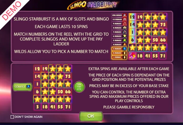 Screenshot 1 van Slingo Starburst